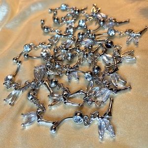 🌳 4/$20 TINKER BELL 14g BellyRing Navel NEW